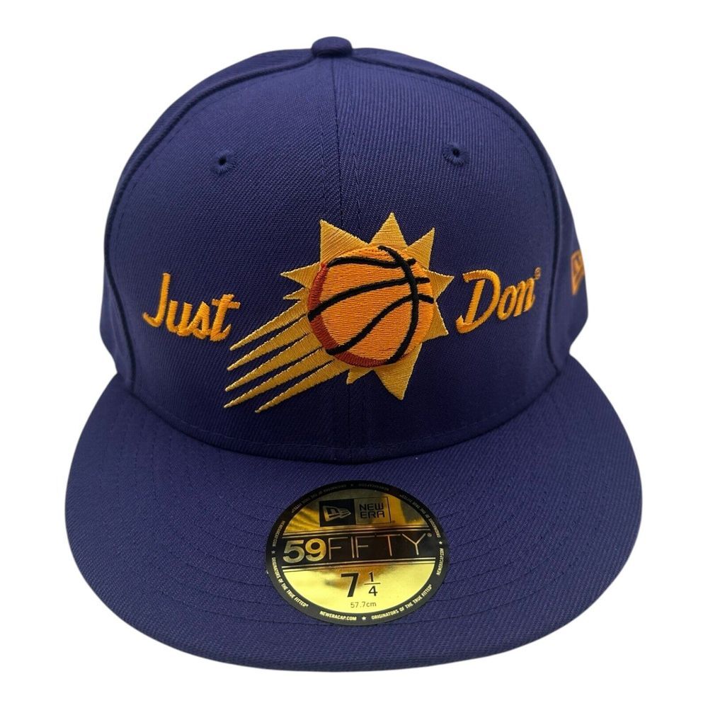 New Era x Just Don Phoenix Suns Hat Cap 7 1/4 Purple 59Fifty NBA Basketball‎